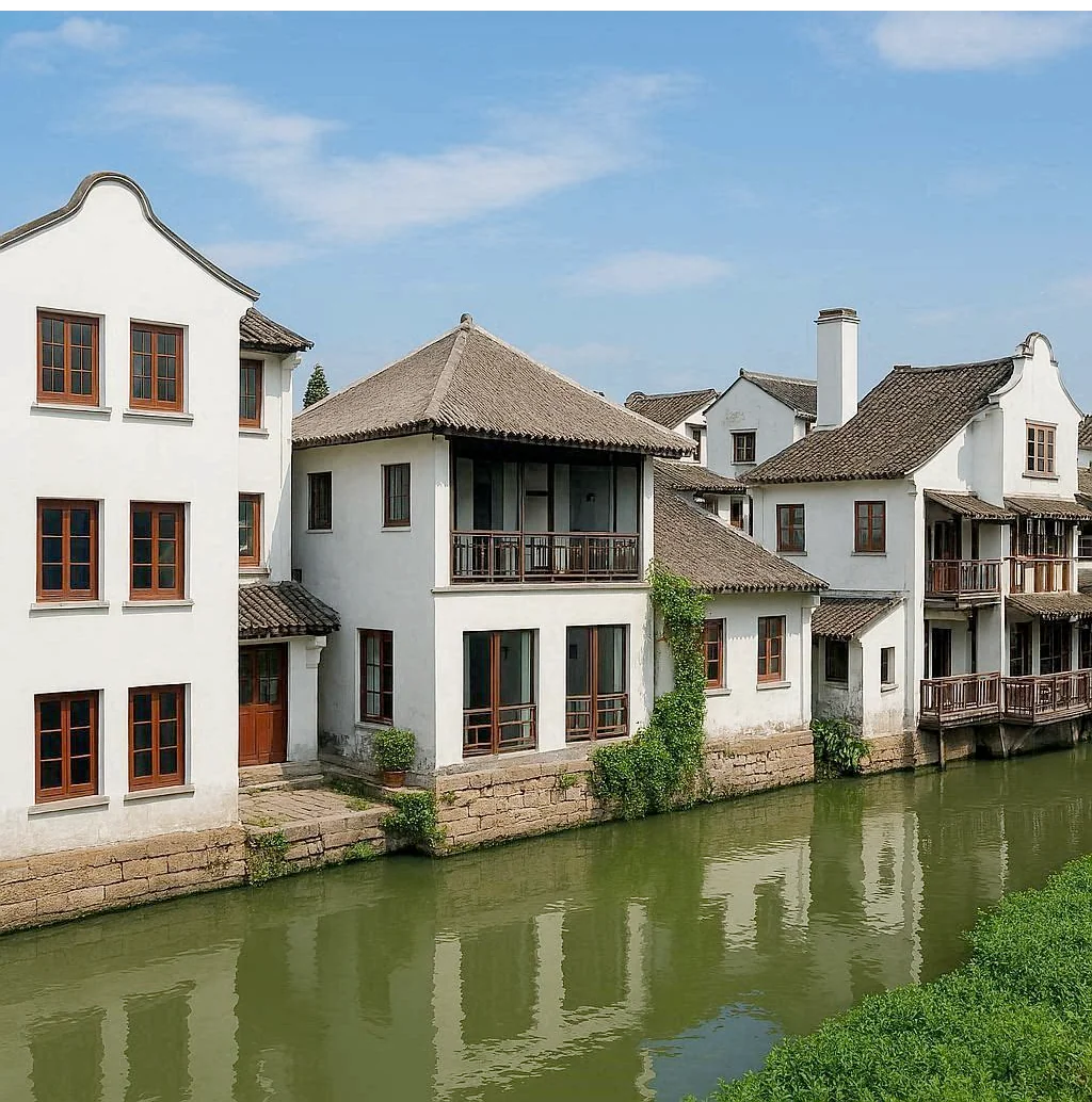 The same housing neighborhood across the multiverse. One of the versions is on fire. picture 4 of 8