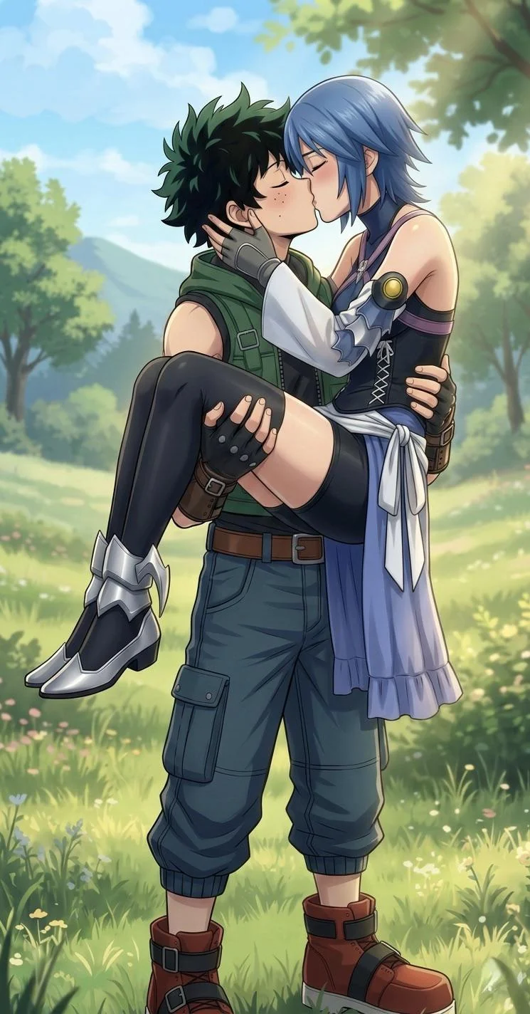 Izuku X Aqua Bridal Carry Kiss picture 1 of 1