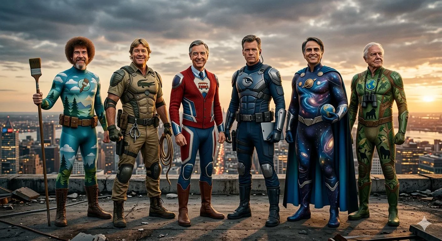 Imagining wholesome real-world heroes as superheroes – AI fan art tribute picture 1 of 1