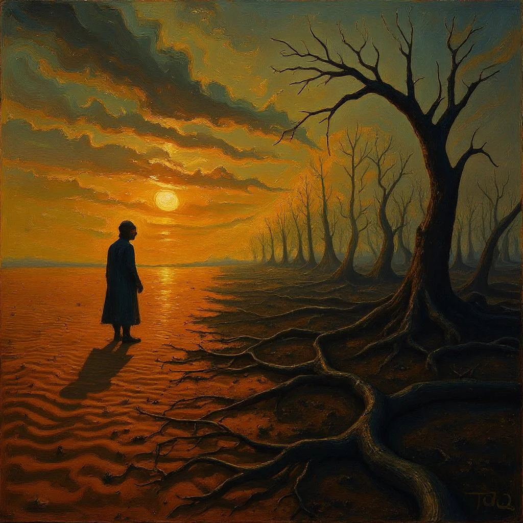 Not a desert — a dead forest. (AI assisted) picture 1 of 1