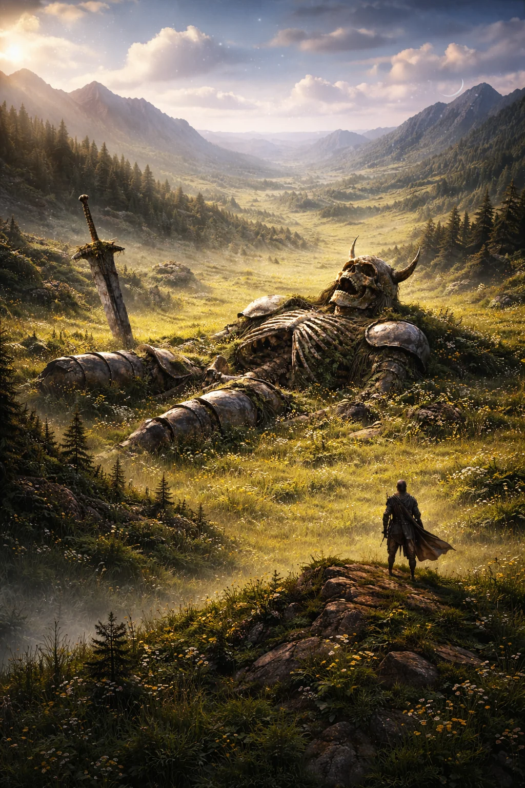 Long ago, three giants roamed the earth, causing chaos, until they were finally slain one by one. picture 2 of 3