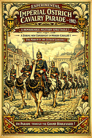 The Imperial Ostrich Cavalry'