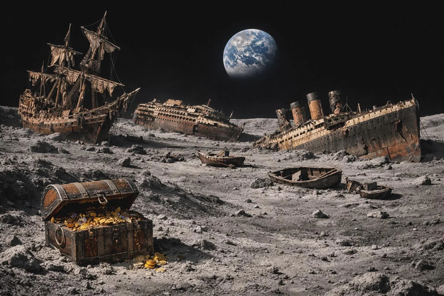 The harbor is gone, but the ghosts are still waiting to sail. picture 1 of 1