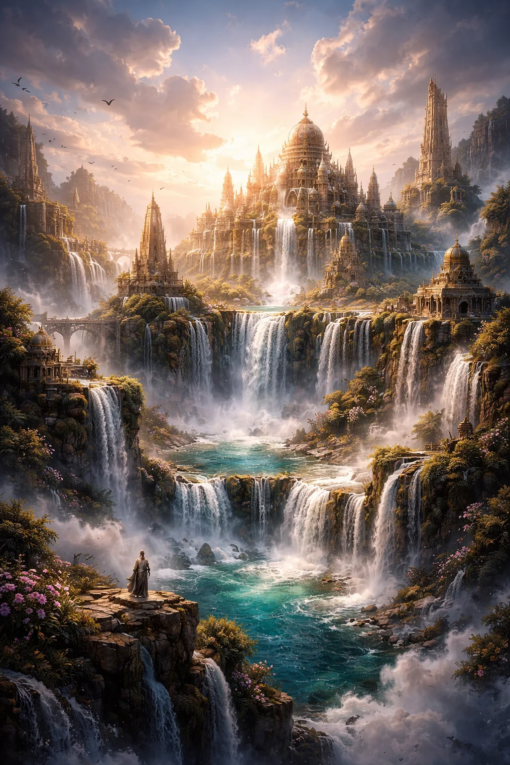 What if an ancient civilization built their capital on a mountain of waterfalls?” picture 1 of 1