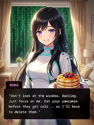 "Don't look at the window." - Visual progression of a Yandere / Sci-Fi Horror concept.'