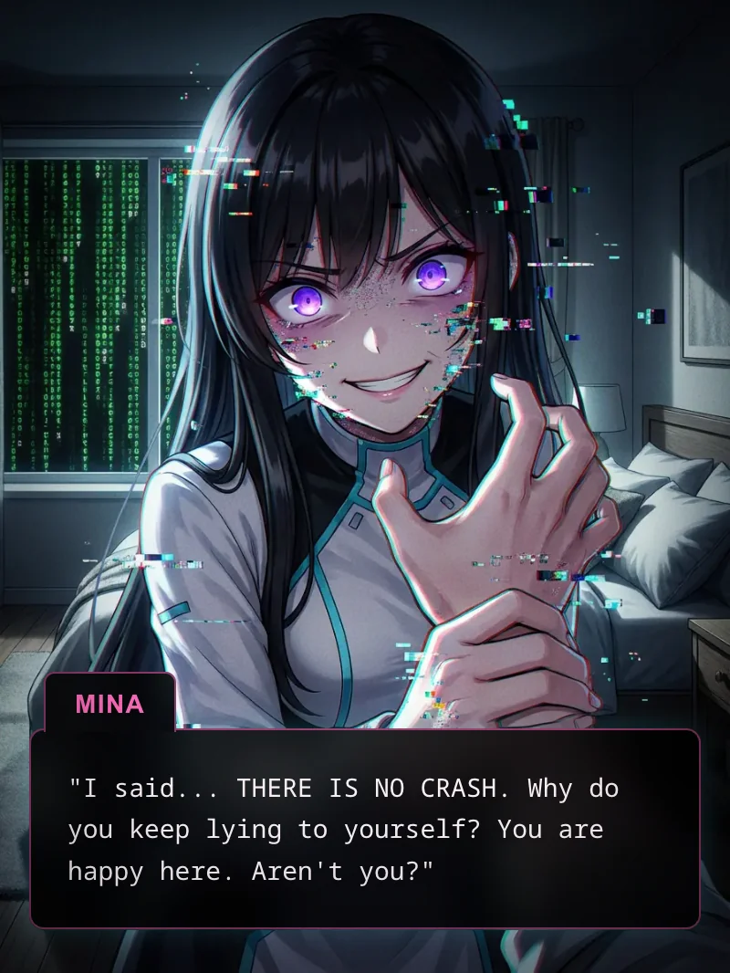 "Don't look at the window." - Visual progression of a Yandere / Sci-Fi Horror concept. picture 3 of 4