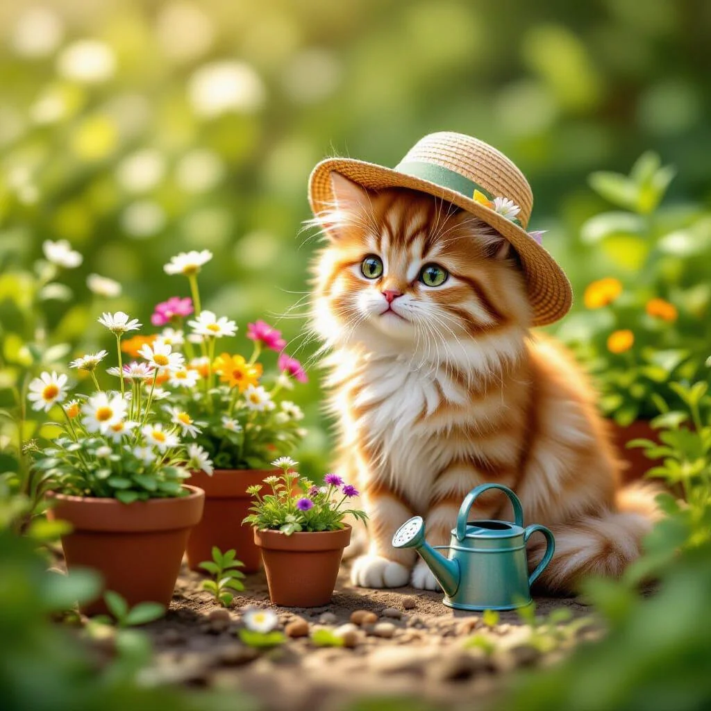 A cat gardener picture 1 of 1