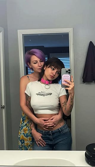 My gf and I as cartoon characters (original and ai art)'