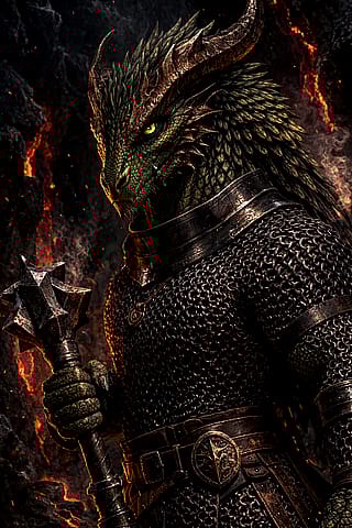 Canonically Dragonborn don't have hair'