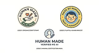 ‘No AI Used’ logo ideas'