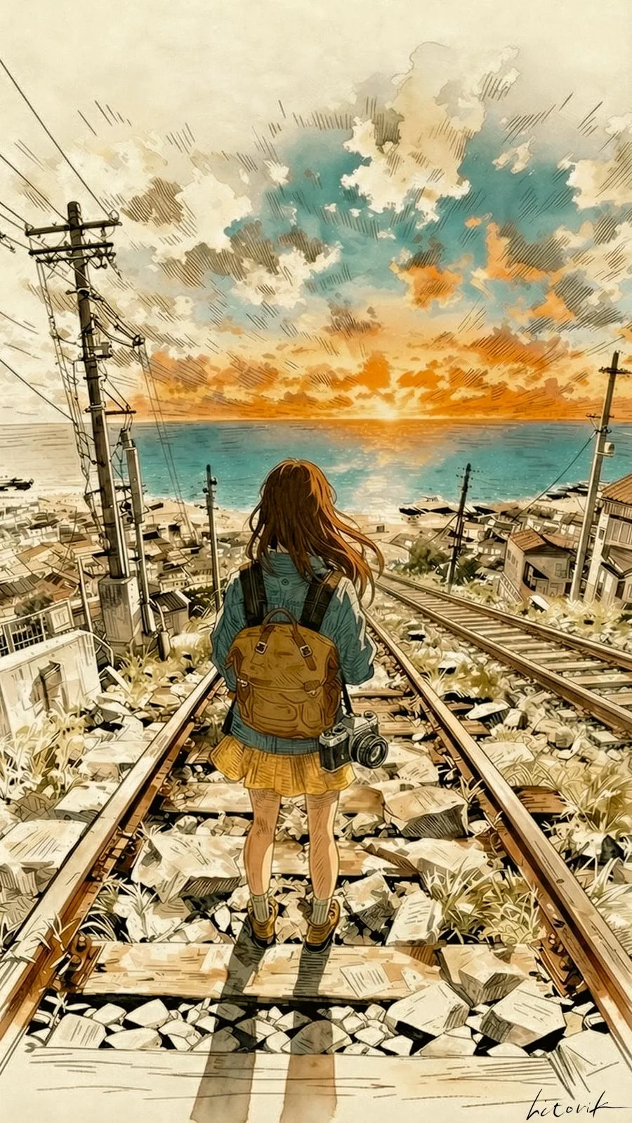 Maybe Today’s Sunset Is the Most Beautiful / Phone Wallpaper Archives picture 1 of 1