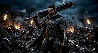 Hugh Jackmen as Guts from Berserk.'