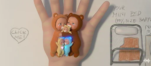 I made by multiple tries an AI version of an baby, what do you think? (Scroll to see all of them) picture 10 of 11