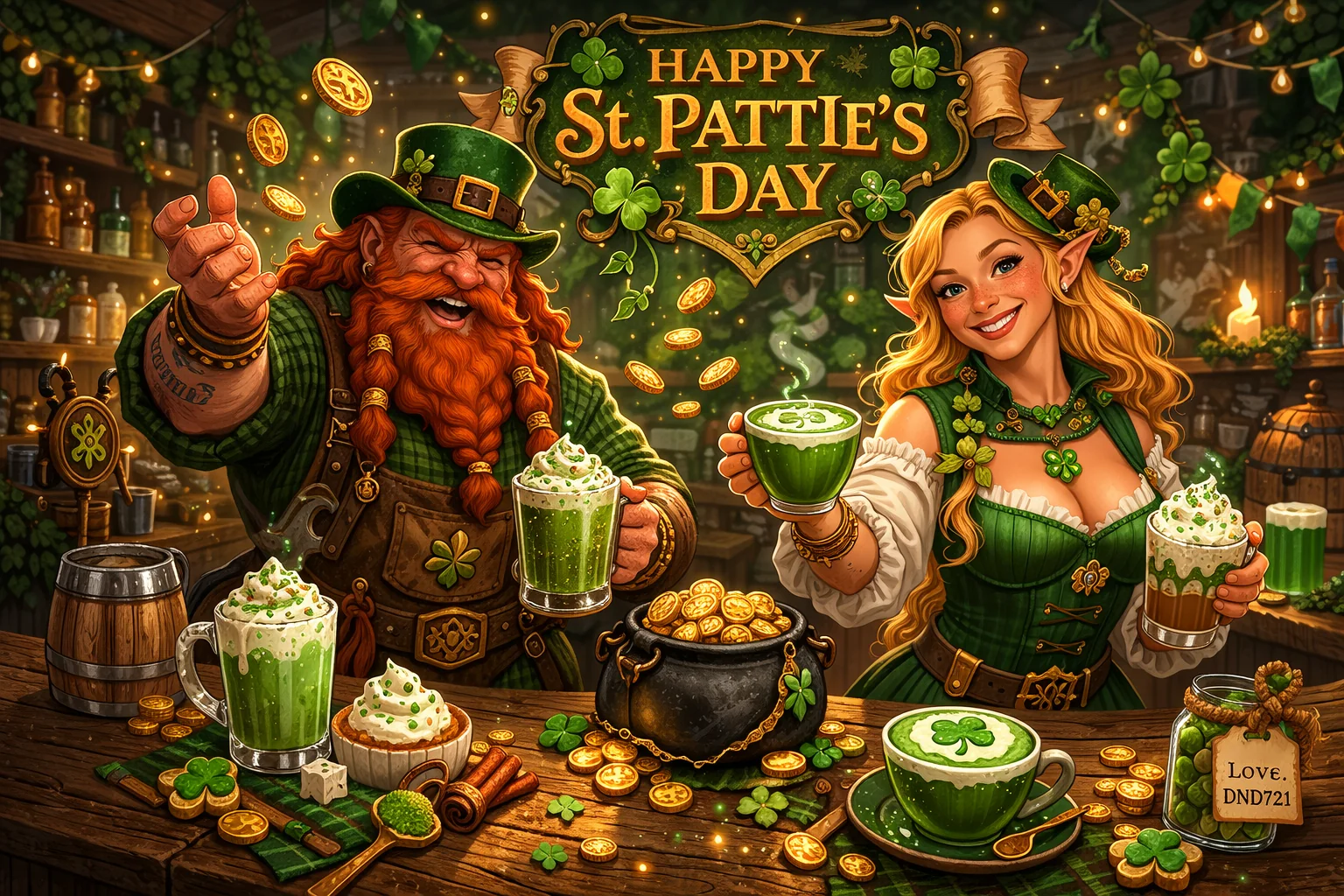 May the Twin Jesters of Luck Chase you all your days picture 1 of 1