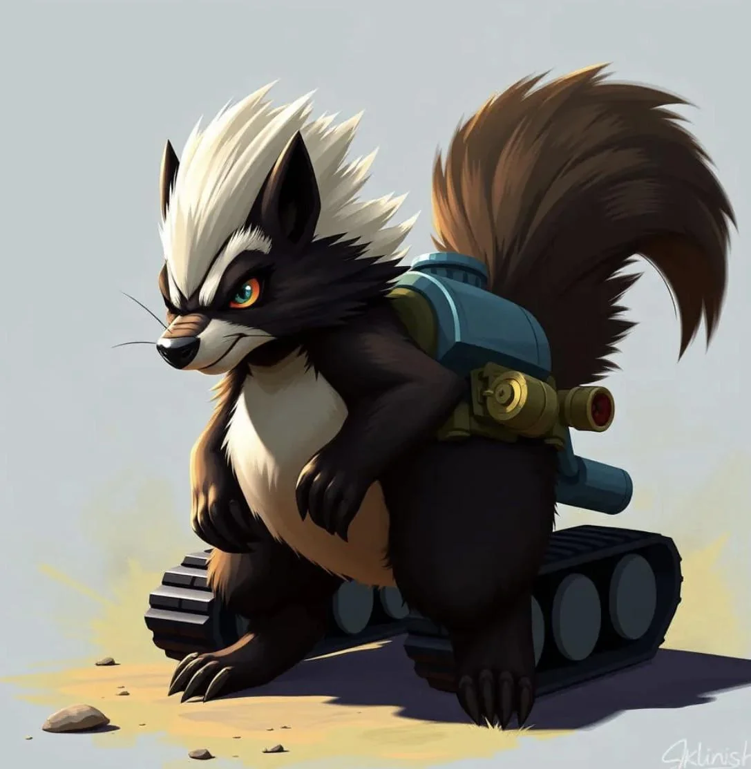 A skunk that is also a tank, or at least tried to be picture 1 of 1