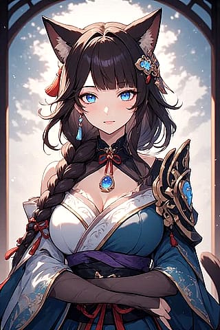 (Perchance) I made myself as a Japanese neko... and this is what I got.'