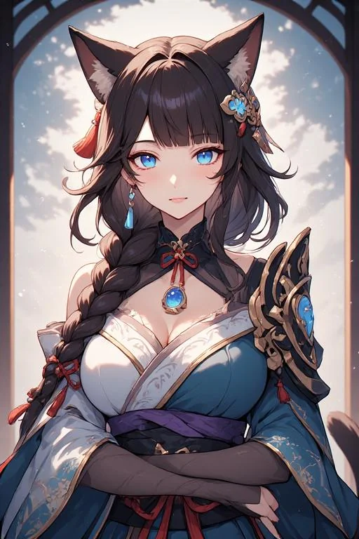 (Perchance) I made myself as a Japanese neko... and this is what I got. picture 1 of 1