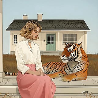 Young Woman And Tiger, John Emmett, 2026'