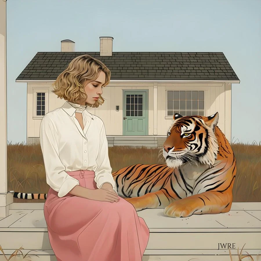 Young Woman And Tiger, John Emmett, 2026 picture 1 of 1
