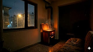 "Memories... Our homes with coal stoves, once upon a time..."'