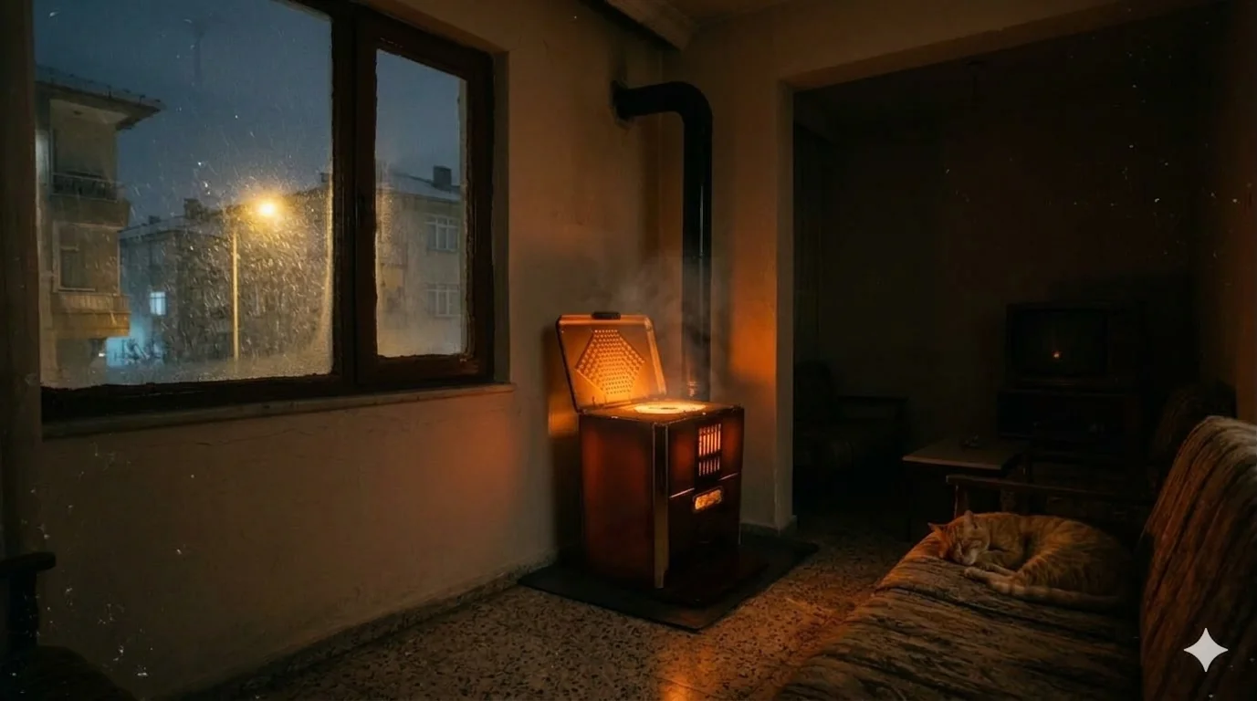 "Memories... Our homes with coal stoves, once upon a time..." picture 1 of 1