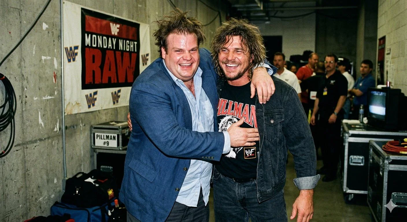 The Banter Chris Farley & Brian Pillman could’ve had would’ve been beautiful. Two of the unhinged geniuses who were great at their craft. picture 1 of 1