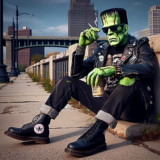 Punk rock Frankenstein'