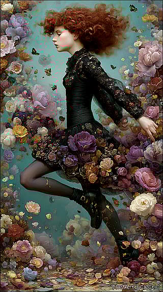 Good morning to my friends dancing through the garden - The Weightless Garden'