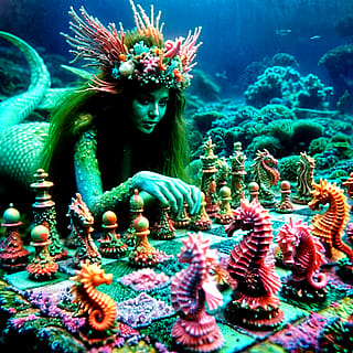 Crown royal coral chess'