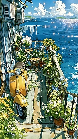 A Life of Blue, Flowers, and Freedom / Phone Wallpaper Archives'