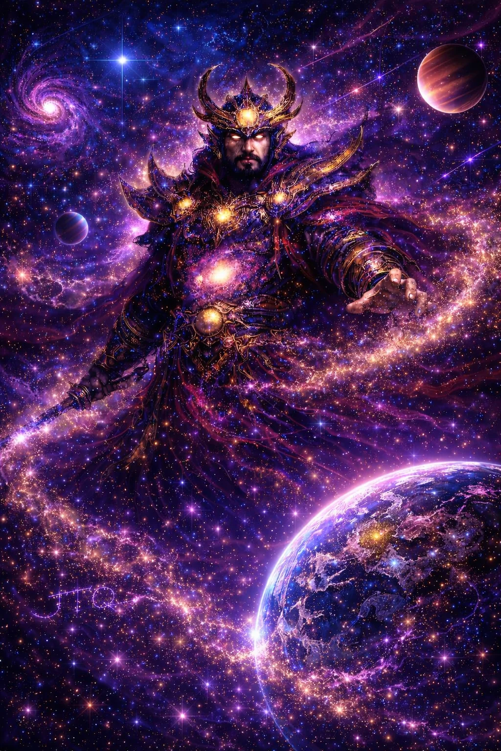 Celestial Sovereign | Cosmic Fantasy AI Artwork picture 1 of 1