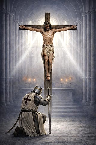 Templar at the Crucifix'