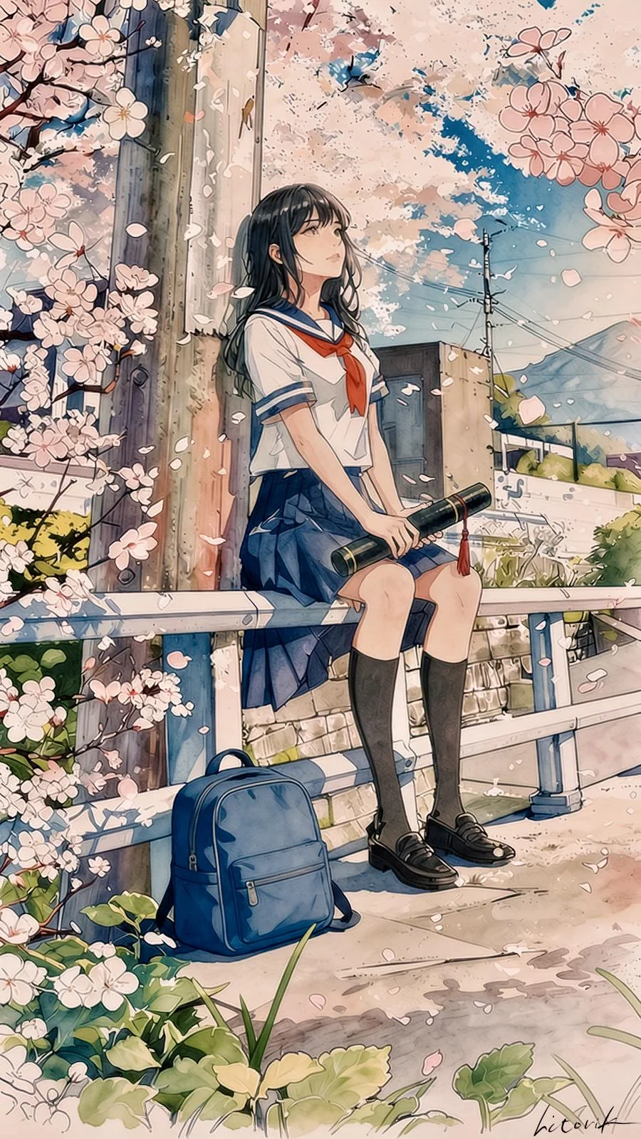 As Many Memories as There Are Blossoms / Phone Wallpaper Archives picture 1 of 1