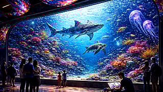 6 seconds before the aquarium turns into chaos | AI Video'