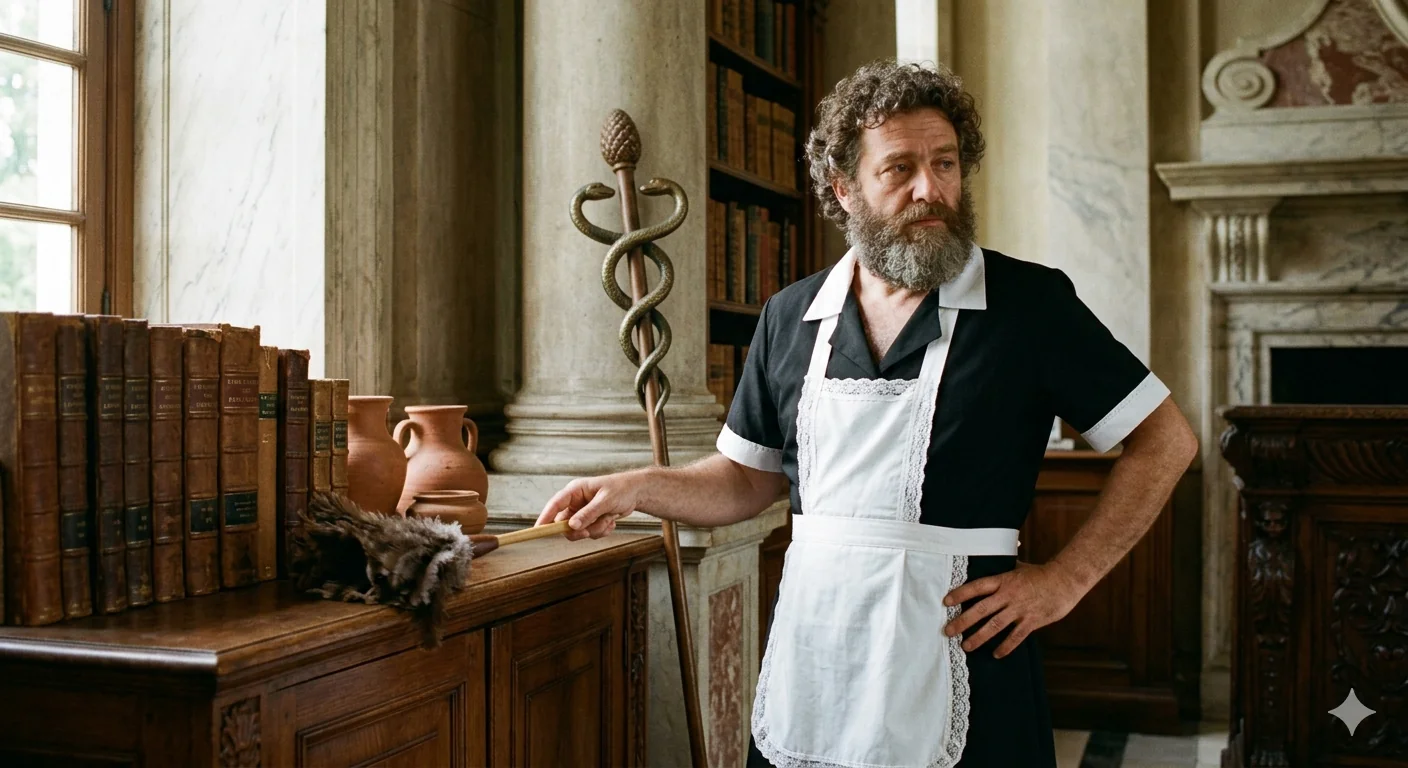 Asclepius as maid... picture 1 of 1