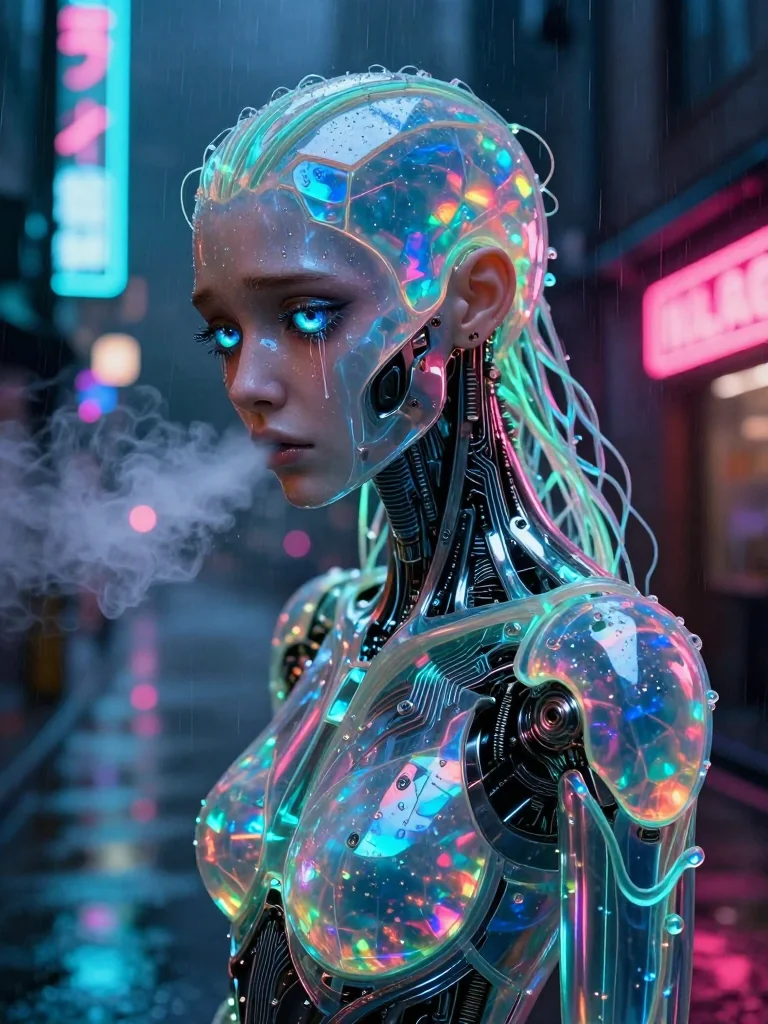 Steel heart under neon skies picture 1 of 1