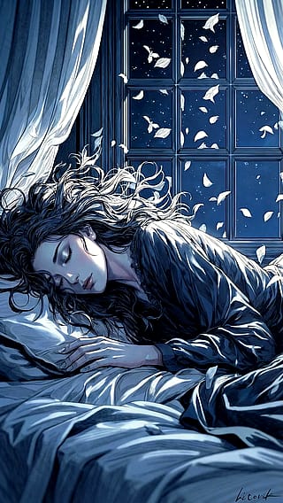 Melting Into a Night of Falling Stars / Phone Wallpaper Archives'