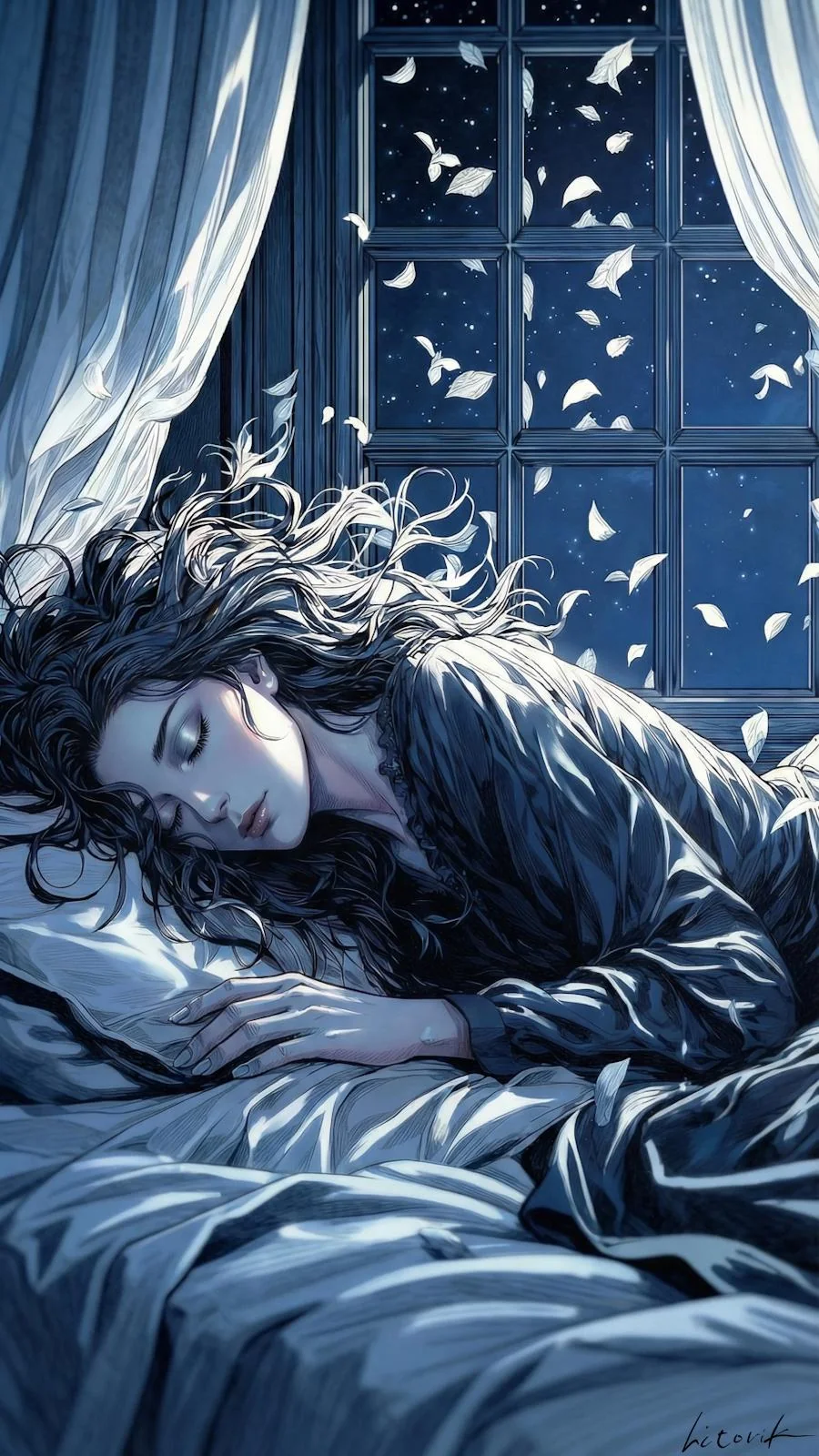 Melting Into a Night of Falling Stars / Phone Wallpaper Archives picture 1 of 1