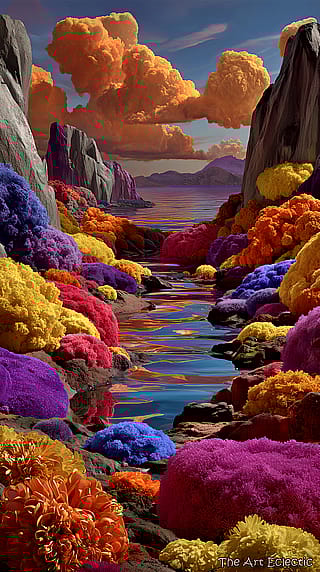 Morning view from a hillside of dreams - A Quiet Saturation'