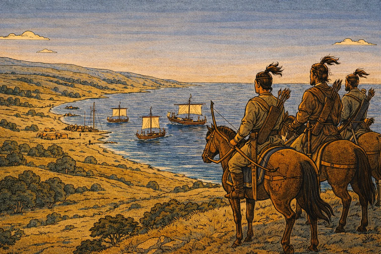 At the Edge of the Steppe: Scythian Scouts Watch the Greeks Arrive picture 1 of 1