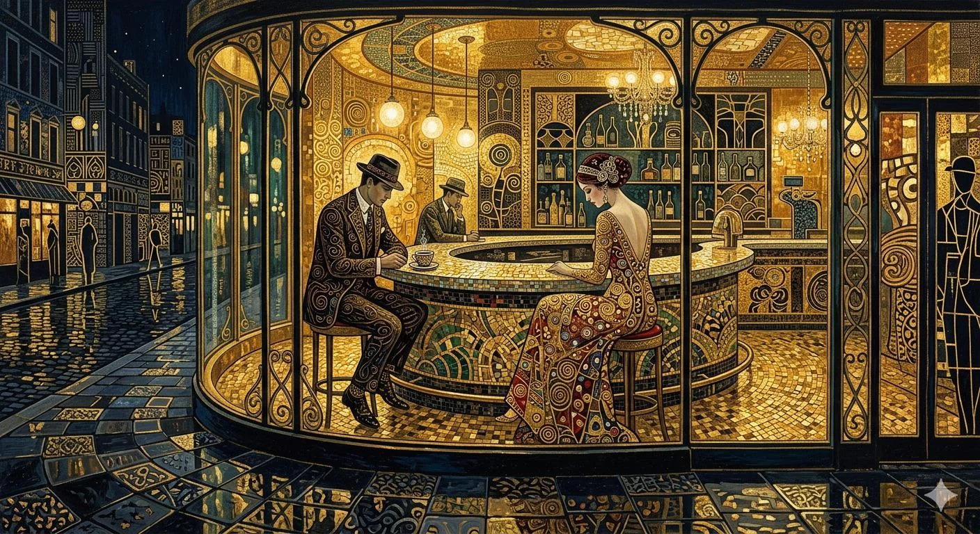 Night time cafe picture 1 of 1