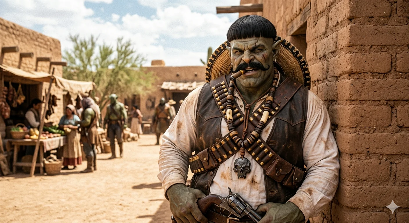 Orctavio Gortez, 5th Edition D&D lore-friendly Orc with wand of magic missiles. picture 1 of 1