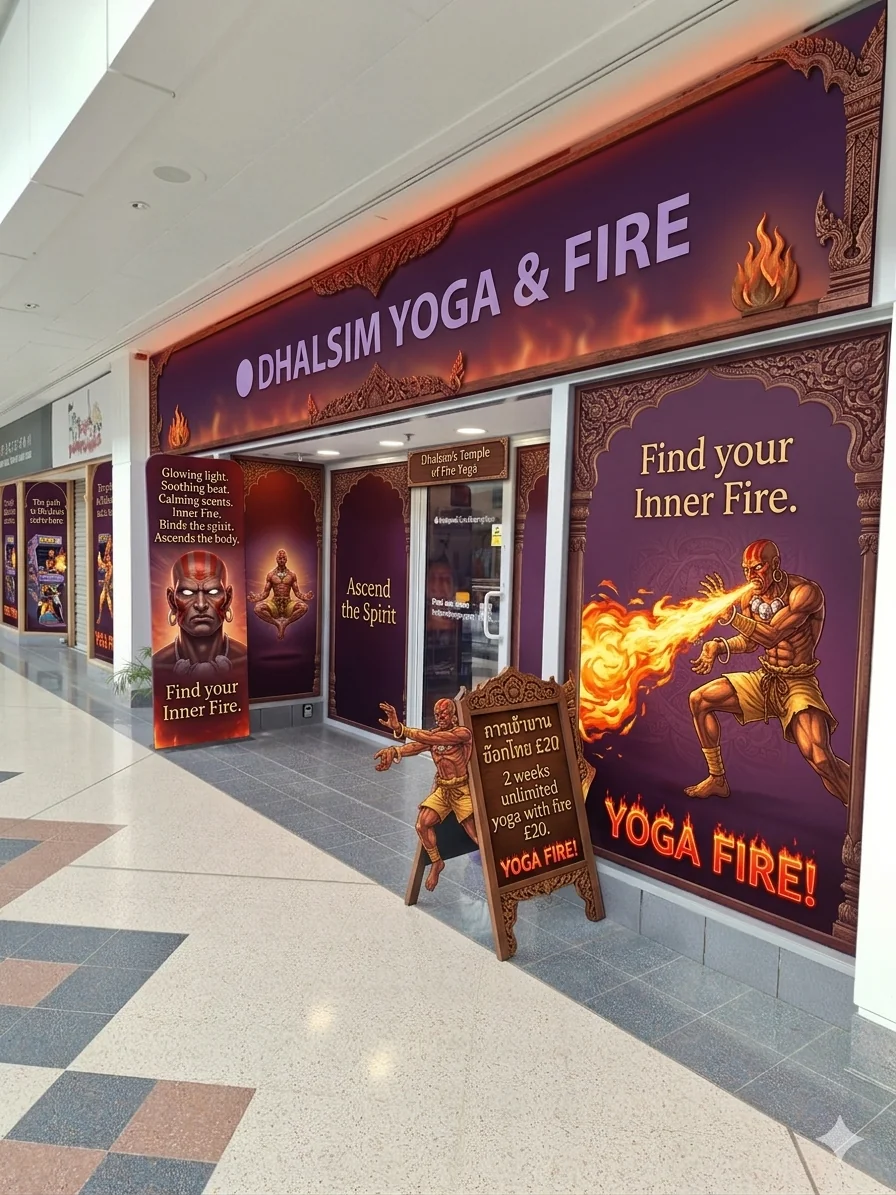 Street Fighter 2 Dhalsim inspired Yoga Studio picture 1 of 1