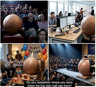 Do you remember where you were when the first skin ball was born?'