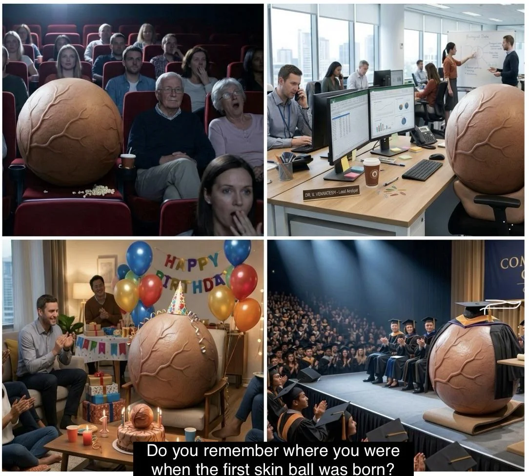 Do you remember where you were when the first skin ball was born? picture 1 of 1