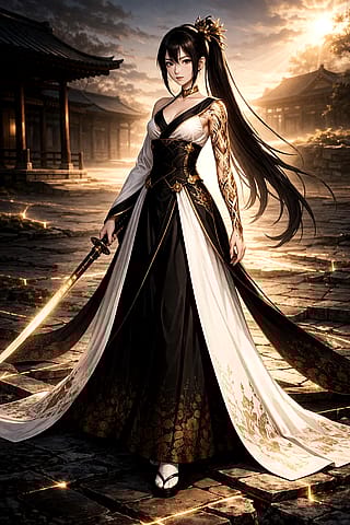 Swordswoman with a strange effect on reality (OC, AIG)'