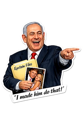 "I made him do that!" Sticker'