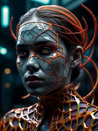 Crimson shell in steel shadows'