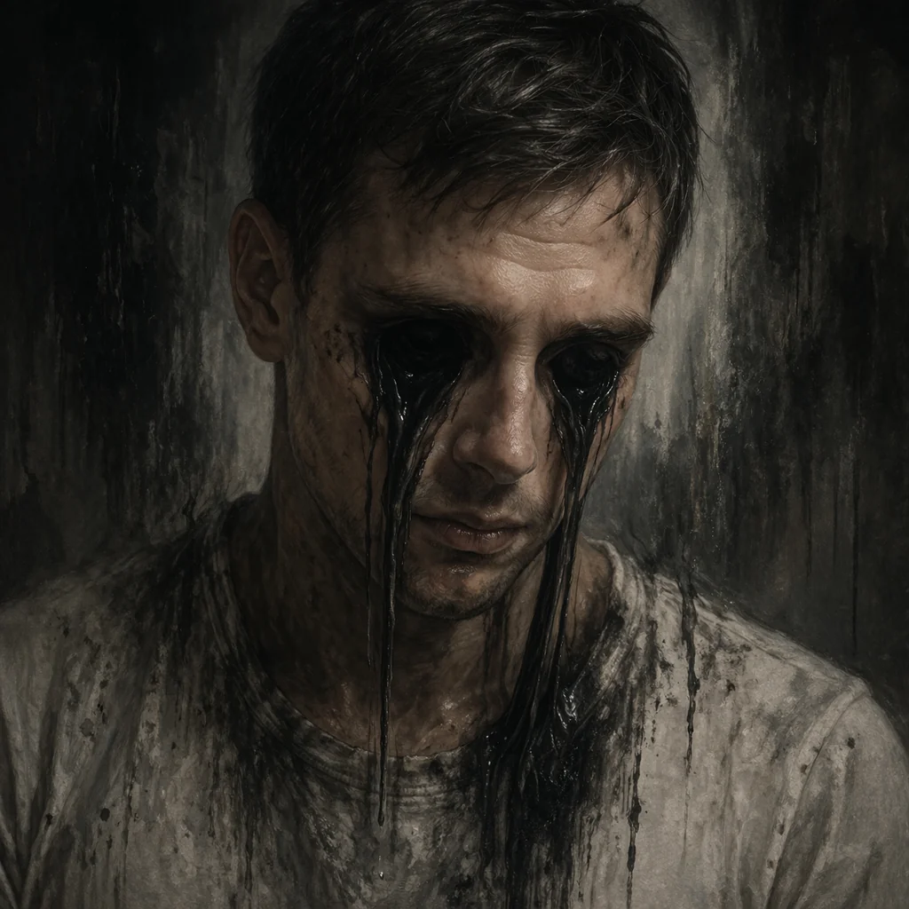 r/aiArt BLIND Visual depiction of when I lost 90 percent of my vision in four months picture 1 of 1