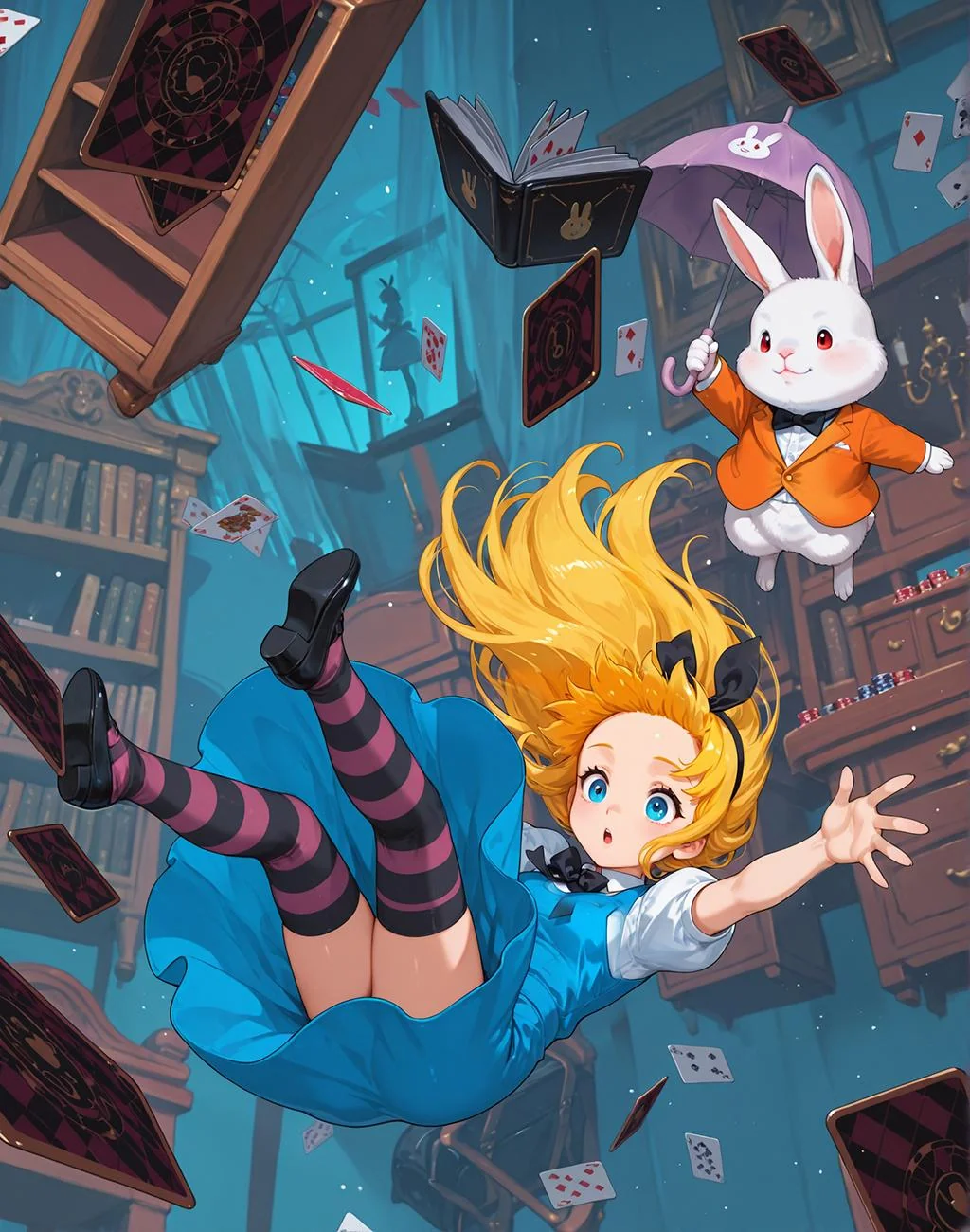 Alice in Wonderland – AI generated scene picture 1 of 1